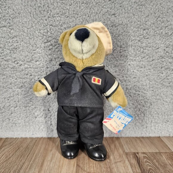 Patriot Bear J.J. Wind Inc. 1994 Sailor Uniform Plush‎ Toy 12" Collectible - Picture 1 of 5